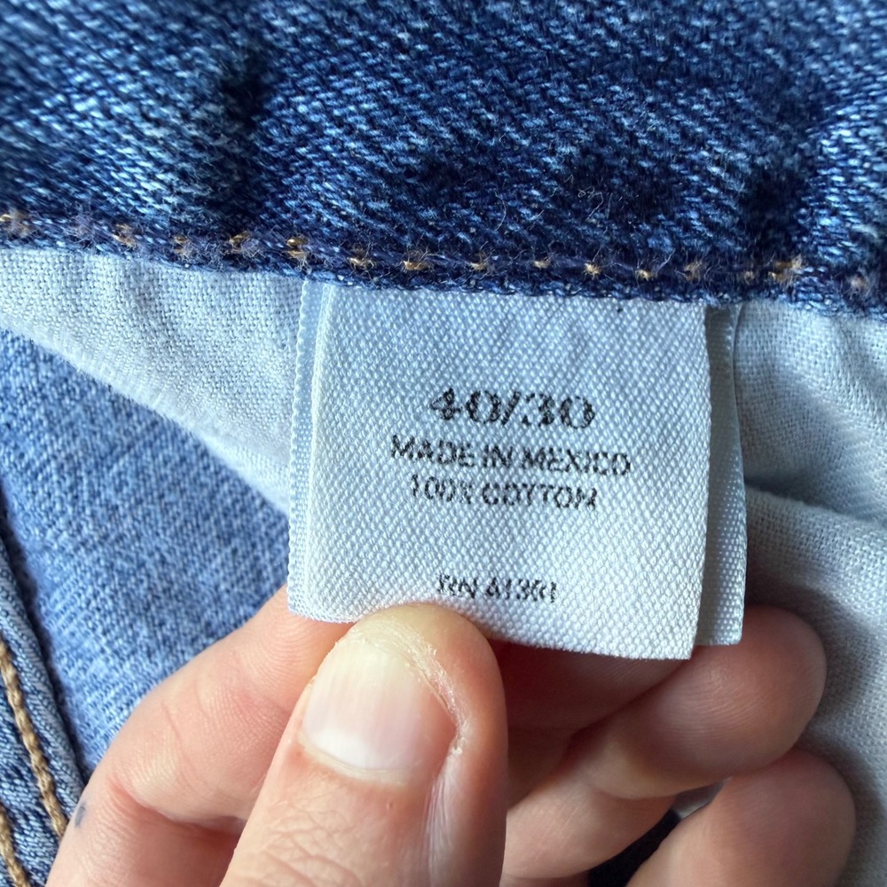 Polo Ralph Lauren Mens Light Wash Straight Leg Denim Jeans 40x30 4682134BET - Picture 9 of 12